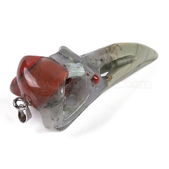 Большие подвески из натурального африканского кровавого камня G-Q172-12A