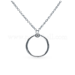 Комплект из серебряного ожерелья и серег с геометрическим треугольником для повседневной носки RC4347-2