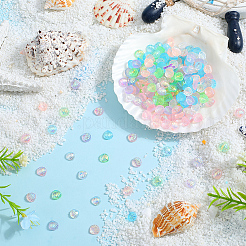 360 шт. 6-цветное радужное переливающееся покрытие прозрачная смола декоден кабошоны RESI-SC0005-64