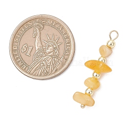 Кусочек натурального янтаря с круглыми подвесками из синтетического немагнитного гематита&nbsp;PALLOY-JF05007