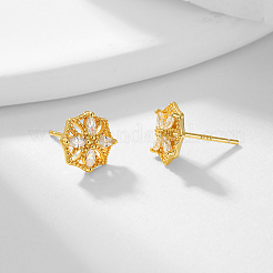 Элегантные серебряные серьги с цирконием для женщин ZM7202-1