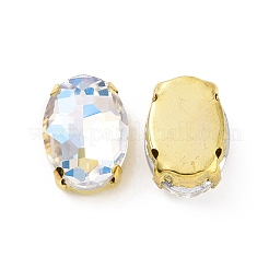 Овал пришиваем стразами X1-DIY-E062-06G-B02