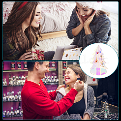 Акриловые серьги цвета радуги EDIS-WH0012-40C