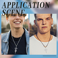 12 шт. 2-х стильный кулон из нержавеющей стали 201 STAS-UN0041-60