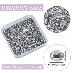 4 пакетик стеклянных плоских страз&nbsp;RGLA-SC0001-06C