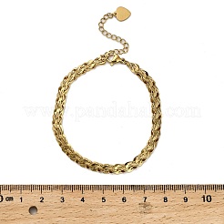 Браслеты из нержавеющей стали 304 для женщин&nbsp;BJEW-Q040-03G