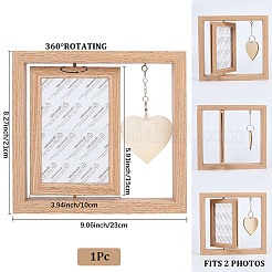 Вращающаяся подставка для фоторамки из мдф&nbsp;AJEW-WH20017-78A