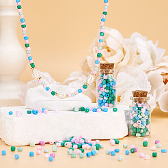 Непрозрачные стеклянные круглые бусины&nbsp;GLAA-TAC0025-07B-01