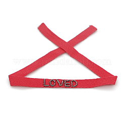 Браслет на шнурке из бисера и бисера&nbsp;BJEW-A121-53B