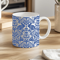 6 шт. 6 стиля бумажных керамических наклеек&nbsp;DIY-SD0002-07C