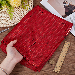 Полиэстеровая ткань с пайетками&nbsp;AJEW-WH20006-352A