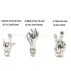 15шт 3 стиля подвески из сплава в тибетском стиле&nbsp;TIBE-FP0001-21