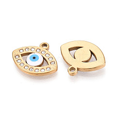 Подвески из нержавеющей стали 304 со стразами&nbsp;STAS-N110-52A-G