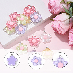 15шт полупрозрачные подвески из смолы&nbsp;RESI-YW0004-55