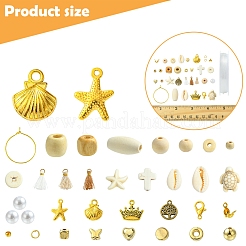 Наборы для изготовления браслетов из синтетической бирюзы&nbsp;DIY-FS0007-67