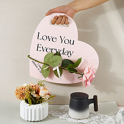 7 шт. бумажные открытки с одним цветком для упаковки на день святого валентина&nbsp;DIY-WR0004-99