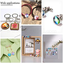 Flatback стеклянные кабошоны для поделок проектов GGLA-AR0001-01J