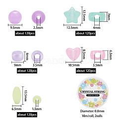 DIY детские подарочные наборы для изготовления эластичных браслетов DIY-CA0001-37
