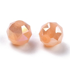 Гальванические непрозрачные стеклянные бусины EGLA-B003-02A-07