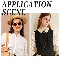 4 шт. пуговицы из сплава с двумя отверстиями и стеклянной ножкой FIND-DR0001-99A