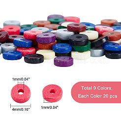 180 шт. 9-х цветные бусины из натурального агата&nbsp;G-NB0002-78