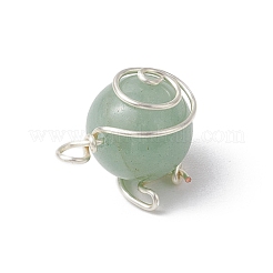 Подвески из драгоценных камней с медной проволокой PALLOY-JF02921