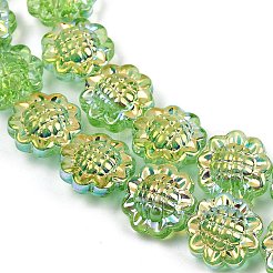 Гальванические стеклянные бусины&nbsp;GLAA-S387-01E