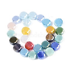 Стеклянные бусины с гальваническим покрытием &nbsp;EGLA-N022-03A-A09