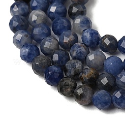 Природный содалит бисер нитей&nbsp;G-L653-B02-3mm-03