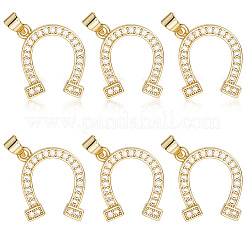 Подвески из кубического циркония с покрытием из латуни&nbsp;KK-BBC0019-78