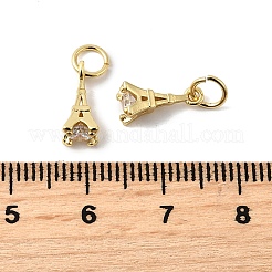 Латунные микро проложить кубического циркония подвески&nbsp;ZIRC-G133-04G-1