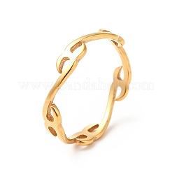 Ионное покрытие (ip) 201 нержавеющая сталь буква x палец кольцо для женщин RJEW-G266-14G