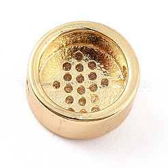 Стойки обшивки латунь микро проложить кубического циркония бусы ZIRC-C035-24G