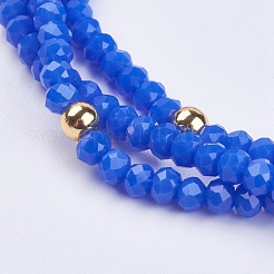 Стеклянные многожильных браслеты&nbsp;BJEW-I237-01