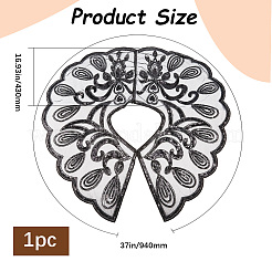 Полиэстер женские шифоновые накидки&nbsp;AJEW-WH20070-005B