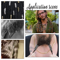 Манжеты из сплава для волос с покрытием OHAR-PH0001-19AG