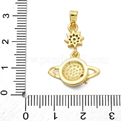 Латунные микро проложить кубического циркония подвески KK-V009-12G-01