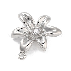 Подвески из латуни с прозрачным фианитом&nbsp;LS-KK-Z061-13P-01