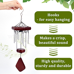 Наборы для самостоятельного изготовления колокольчиков из круглой трубки из дерева и алюминия&nbsp;DIY-PH0023-72B