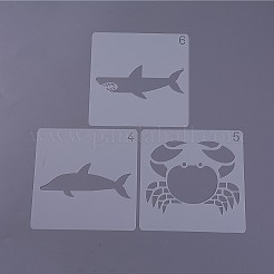 Детский мультфильм пластиковый полый трафарет для рисования DIY-F025-B07