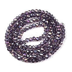 Стеклянные бусины с гальваническим покрытием &nbsp;EGLA-A044-T2mm-B15