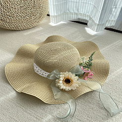 4 ярд кружева с вышивкой из молочного волокна и цветочной отделкой&nbsp;SRIB-LP0001-12B