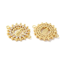 Стойка покрытие латунь кубический цирконий девственница мария соединительный шарм&nbsp;KK-C084-01A-G