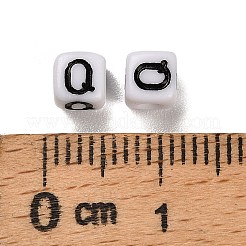 Непрозрачные акриловые бусины OACR-S076-01Q