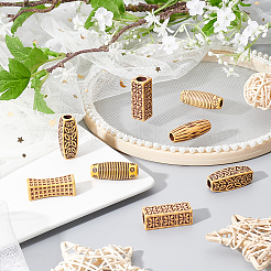 Плетение пластиковых дредов из бисера OHAR-NB0001-13