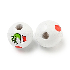 Набивные деревянные европейские бусины&nbsp;WOOD-G022-05A