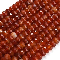 Натуральный красный агат бисер нитей&nbsp;G-C280-A12-02