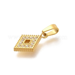 Ионное покрытие (ip) 304 нержавеющая сталь микропаве кубический цирконий подвески&nbsp;STAS-H228-04G-06