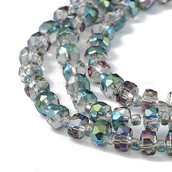 Прозрачные стеклянные бусины гальваническим пряди EGLA-F153-HP01