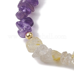 12шт 12 стиля созвездия хранители драгоценных камней эластичные браслеты BJEW-JB11108